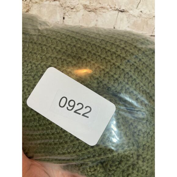 Umgee Oversized Sweater Womens Small Olive Green Chunky Knit Cowl Neck Boho - Picture 9 of 12